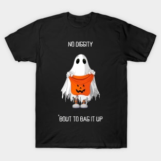 No Diggity Bout to Bag it Up Trick Or Treat Halloween T-Shirt